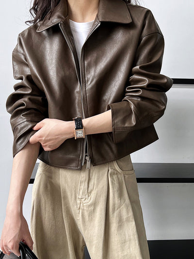 Kunstlederjacke