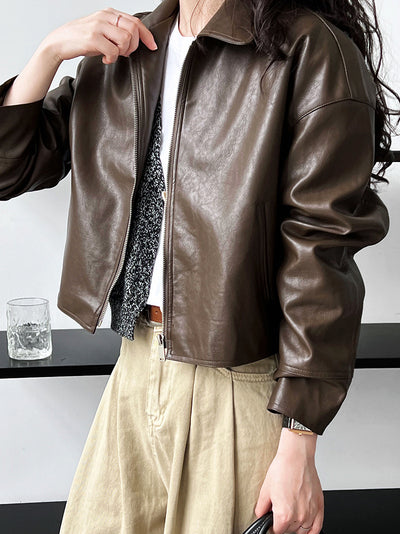 Kunstlederjacke