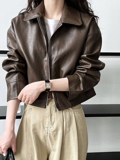 Kunstlederjacke