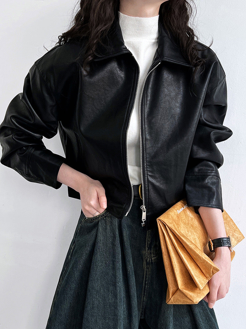 Kunstlederjacke