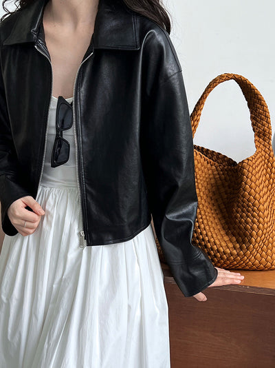 Kunstlederjacke